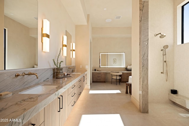 12887 N 135th St, Scottsdale, AZ 85259 - full bathroom with double vanity and a shower