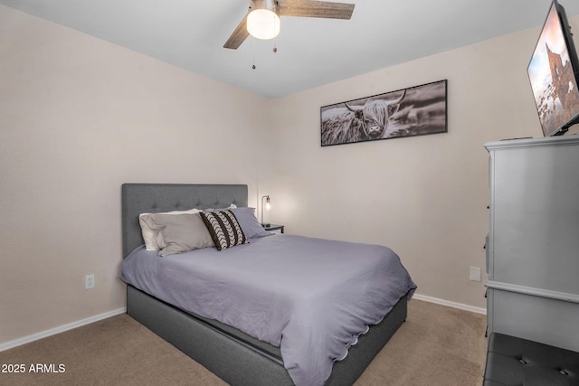 1574 E Scott Ave, Gilbert, AZ 85234 - carpeted bedroom with baseboards and ceiling fan