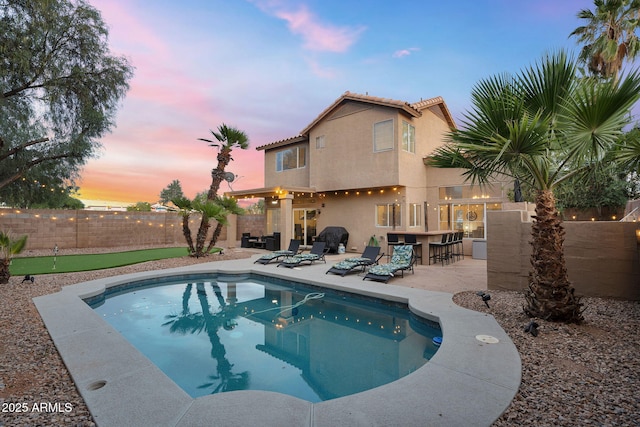 1574 E Scott Ave, Gilbert, AZ 85234 - view of pool with a fenced backyard and a patio