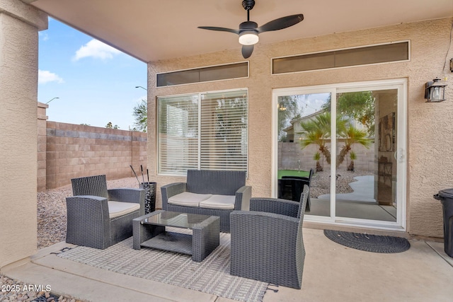 1574 E Scott Ave, Gilbert, AZ 85234 - view of patio / terrace featuring ceiling fan