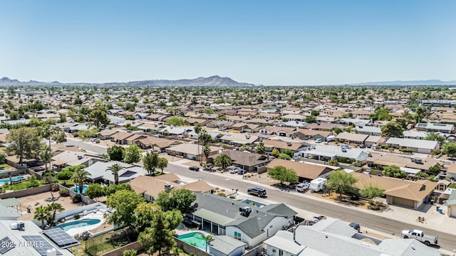 4020 W Anderson Dr, Glendale, AZ 85308 - aerial perspective of suburban area with a pool area and mountains