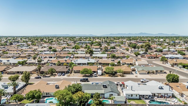 4020 W Anderson Dr, Glendale, AZ 85308 - aerial perspective of suburban area with mountains and a pool