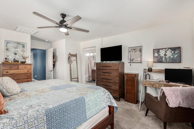 2048 S Martingale Rd, Gilbert, AZ 85295 - bedroom with light carpet and ceiling fan