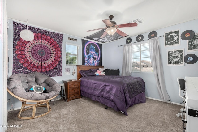 2048 S Martingale Rd, Gilbert, AZ 85295 - carpeted bedroom with a ceiling fan