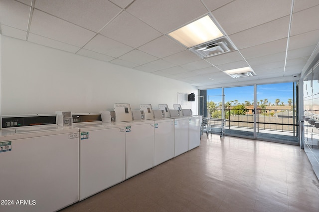 laundry area featuring separate washer and dryer