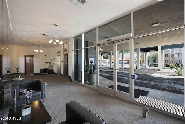 interior space with visible vents
