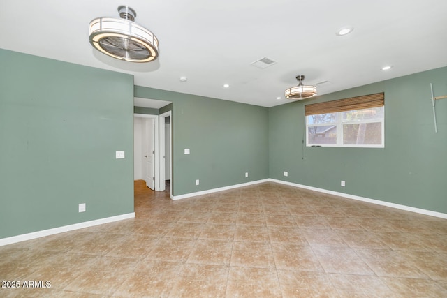 view of tiled empty room