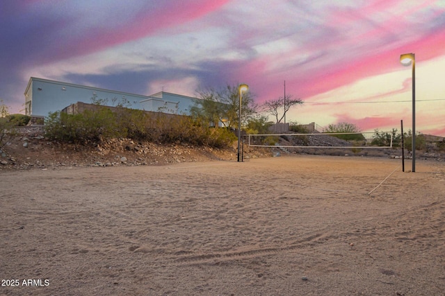 surrounding community featuring volleyball court