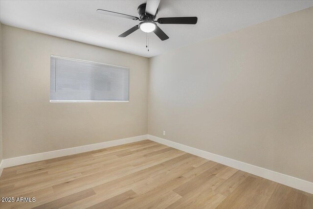 3846 W Cavalier Dr, Phoenix, AZ 85019 - unfurnished room with light wood-type flooring, baseboards, and a ceiling fan