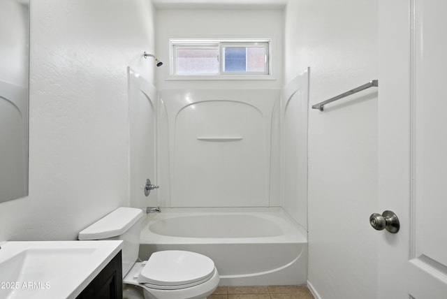 2109 E Fraktur Rd, Phoenix, AZ 85040 - bathroom with vanity, shower / bathtub combination, and tile patterned flooring