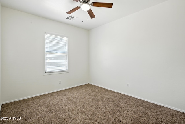 2109 E Fraktur Rd, Phoenix, AZ 85040 - carpeted empty room with baseboards and a ceiling fan
