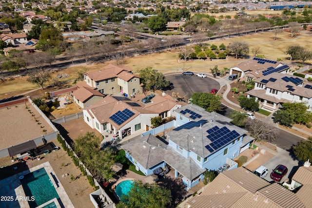 birds eye view of property featuring a residential view