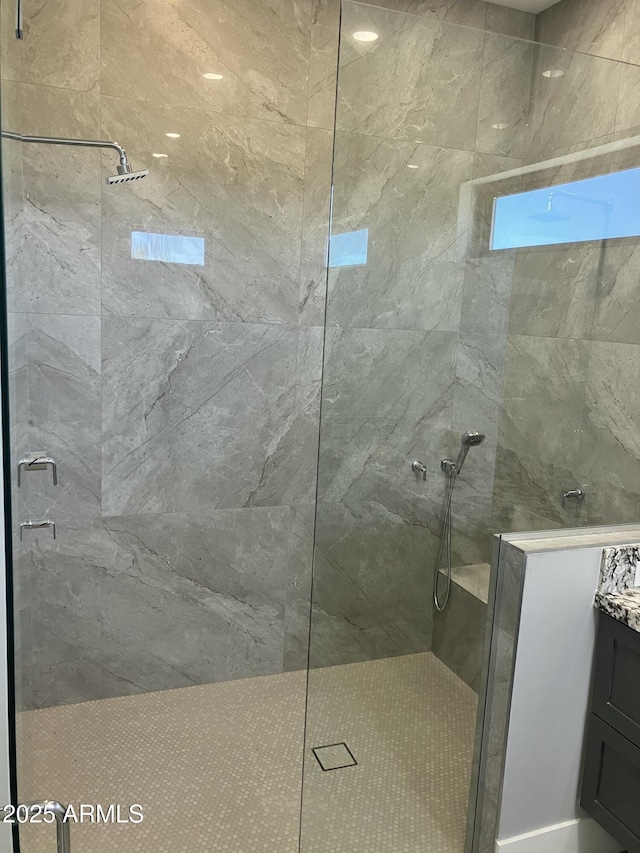 4079 E Roosevelt St, Apache Junction, AZ 85119 - bathroom with walk in shower and vanity