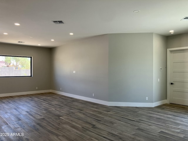 4079 E Roosevelt St, Apache Junction, AZ 85119 - unfurnished room featuring dark wood-style floors and recessed lighting