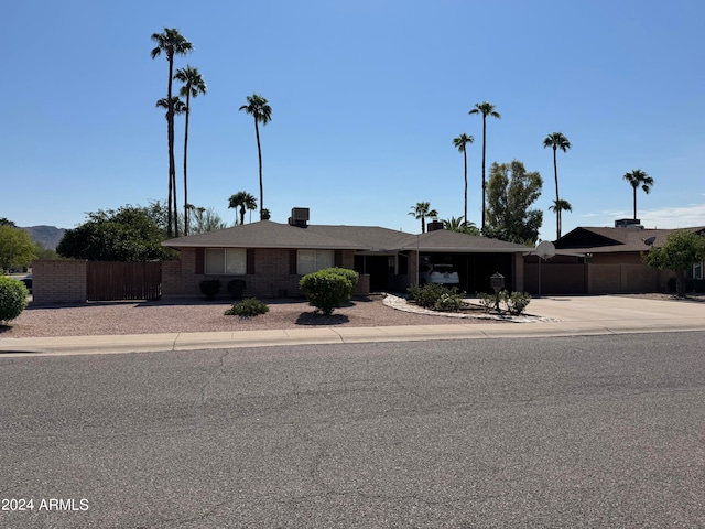 view of ranch-style house