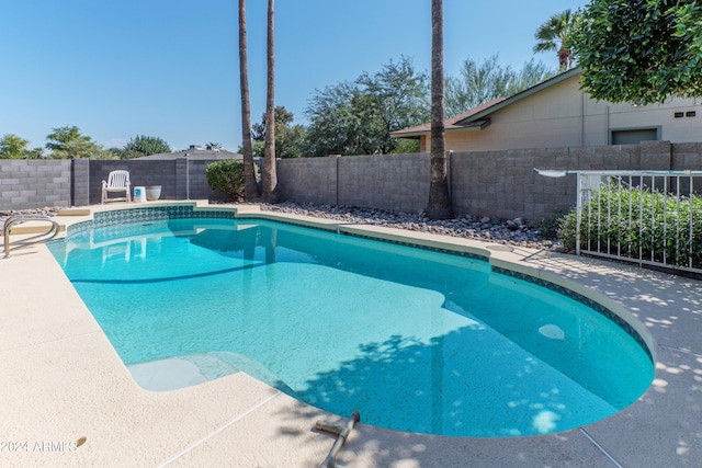 view of pool