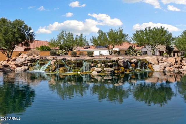 view of water feature