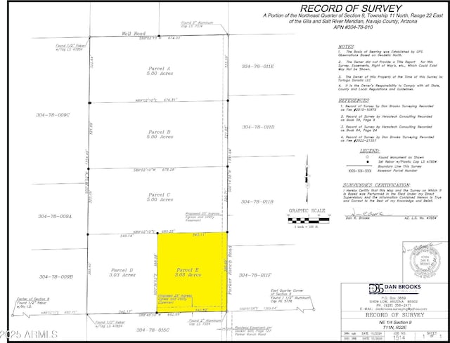 2110 Parker Ranch Rd -, Unit Show Low AZ, 85901 land for sale