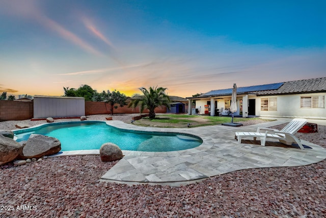 15019 W Banff Ln, Surprise, AZ 85379 - view of swimming pool with a fenced backyard and a patio