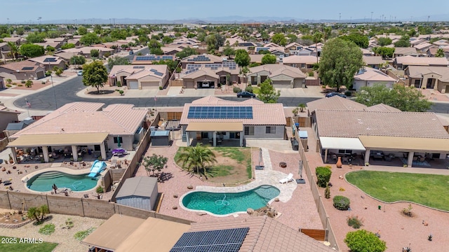15019 W Banff Ln, Surprise, AZ 85379 - aerial perspective of suburban area featuring a pool