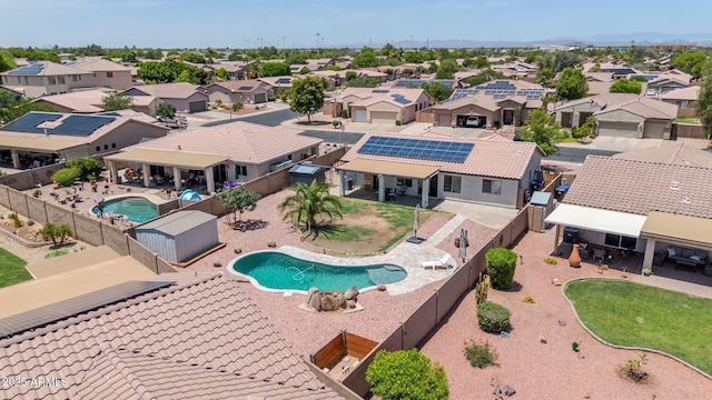 15019 W Banff Ln, Surprise, AZ 85379 - aerial perspective of suburban area with a pool area