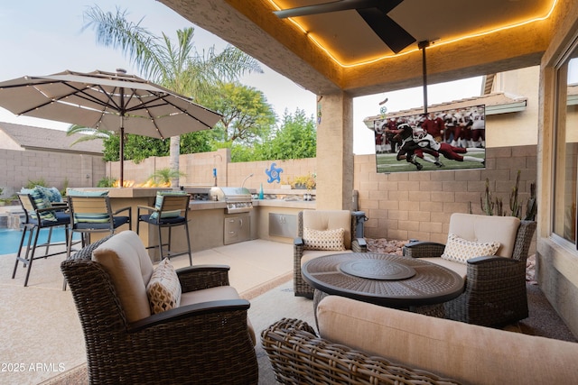 4422 E Spur Dr, Cave Creek, AZ 85331 - fenced backyard with a patio