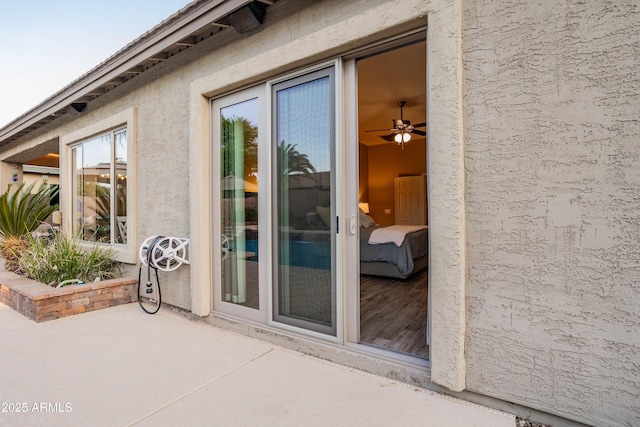4422 E Spur Dr, Cave Creek, AZ 85331 - view of exterior entry featuring a patio area and stucco siding