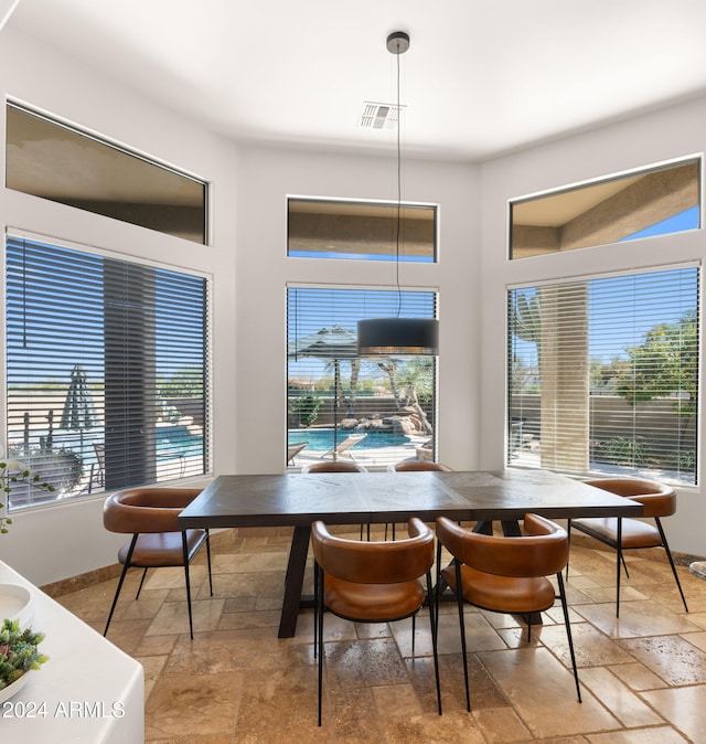 view of dining area