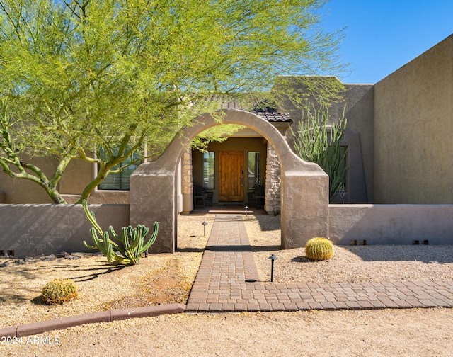 view of entrance to property