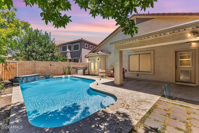 45131 W Horse Mesa Rd, Maricopa, AZ 85139 - view of swimming pool featuring a fenced backyard and a patio area