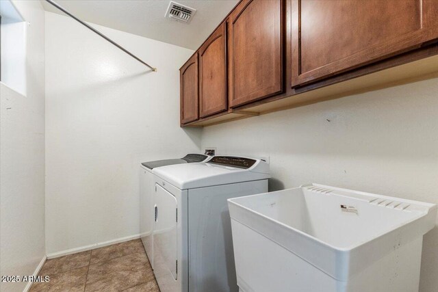 45131 W Horse Mesa Rd, Maricopa, AZ 85139 - washroom featuring independent washer and dryer and cabinet space