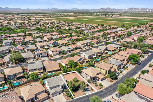45131 W Horse Mesa Rd, Maricopa, AZ 85139 - view of property location featuring property parcel outlined and mountains