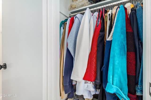 view of closet