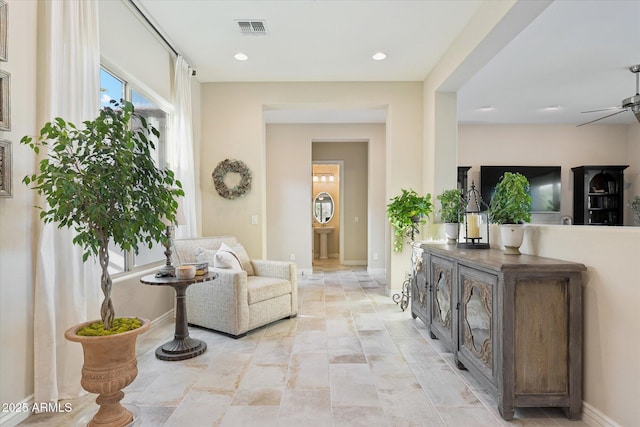 7511 S Parkcrest St, Gilbert, AZ 85298 - hallway with baseboards and recessed lighting