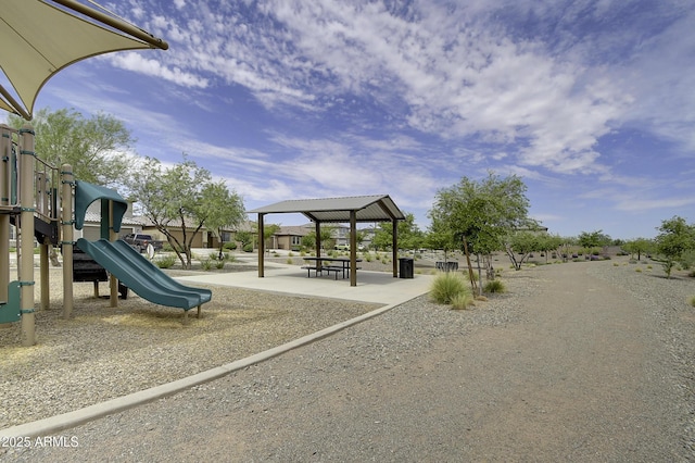 view of jungle gym