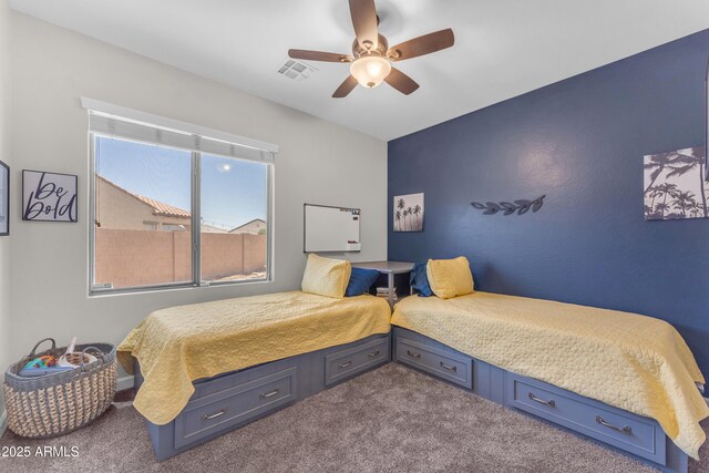 23886 W Harrison Dr, Buckeye, AZ 85326 - carpeted bedroom with ceiling fan