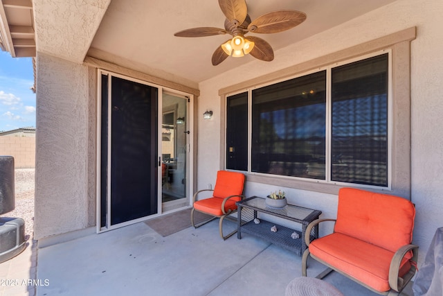 23886 W Harrison Dr, Buckeye, AZ 85326 - view of patio with a ceiling fan