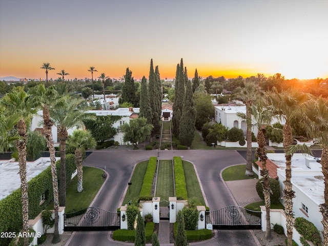 4316 N 40th St, Phoenix, AZ 85018 - aerial view at dusk