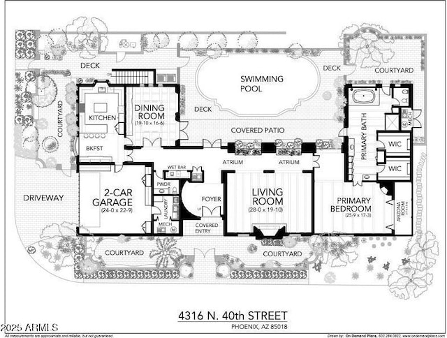 4316 N 40th St, Phoenix, AZ 85018 - view of home floor plan