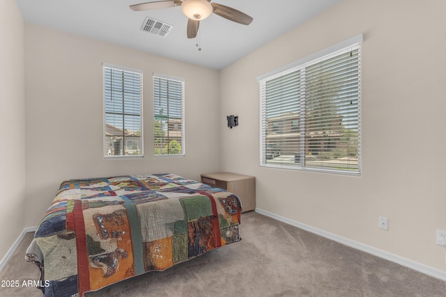 11159 E Sebring Ave, Mesa, AZ 85212 - carpeted bedroom featuring baseboards and a ceiling fan