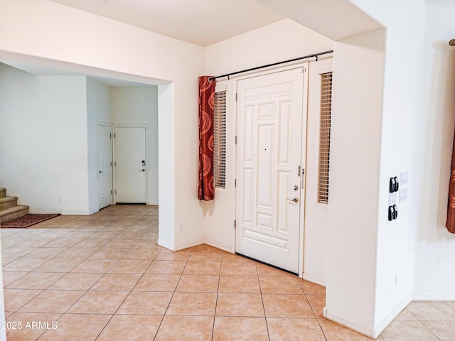 view of tiled entryway