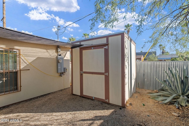 view of outbuilding