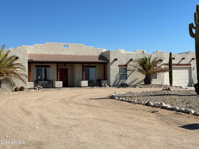 view of pueblo-style house