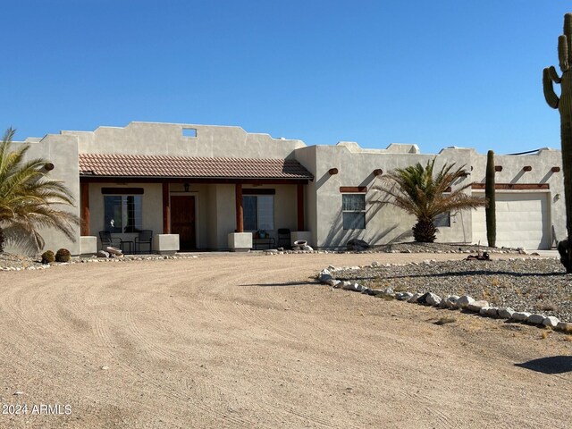 view of pueblo-style home