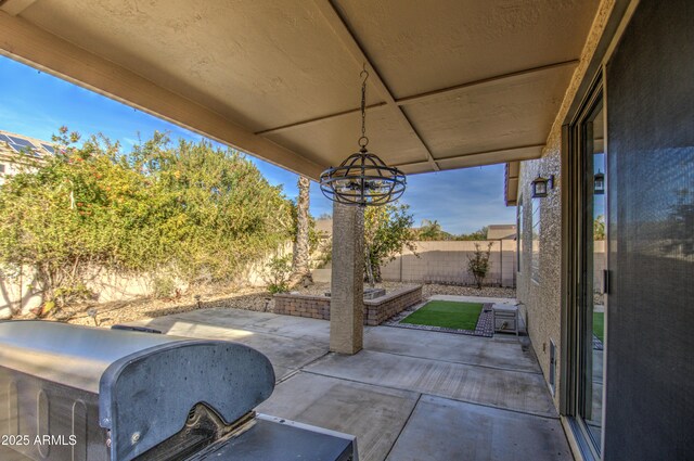 4714 E Paso Trl, Phoenix, AZ 85050 - view of patio / terrace featuring area for grilling and a fenced backyard