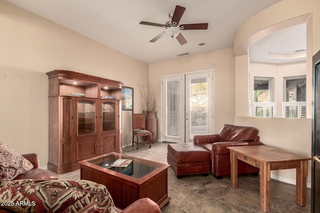 4615 S Primrose Dr, Gold Canyon, AZ 85118 - living area with visible vents and ceiling fan