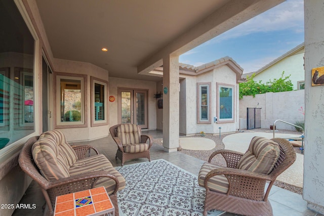 4615 S Primrose Dr, Gold Canyon, AZ 85118 - view of patio with fence