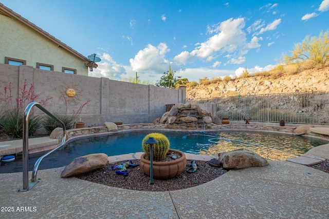 4615 S Primrose Dr, Gold Canyon, AZ 85118 - view of pool with a fenced in pool and a fenced backyard