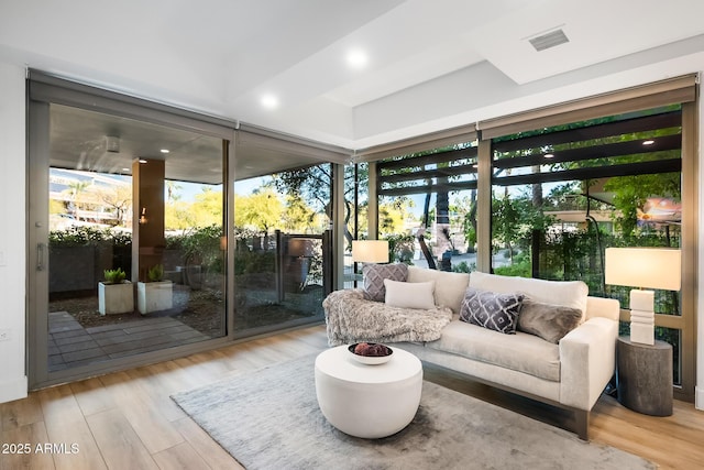 view of sunroom / solarium