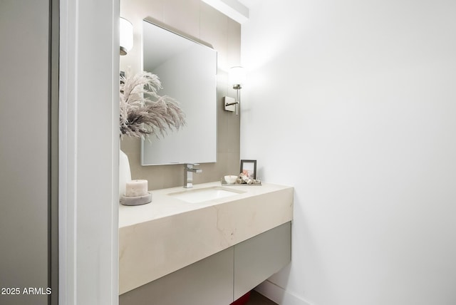 bathroom featuring vanity